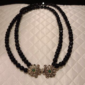 Onyx beaded necklace